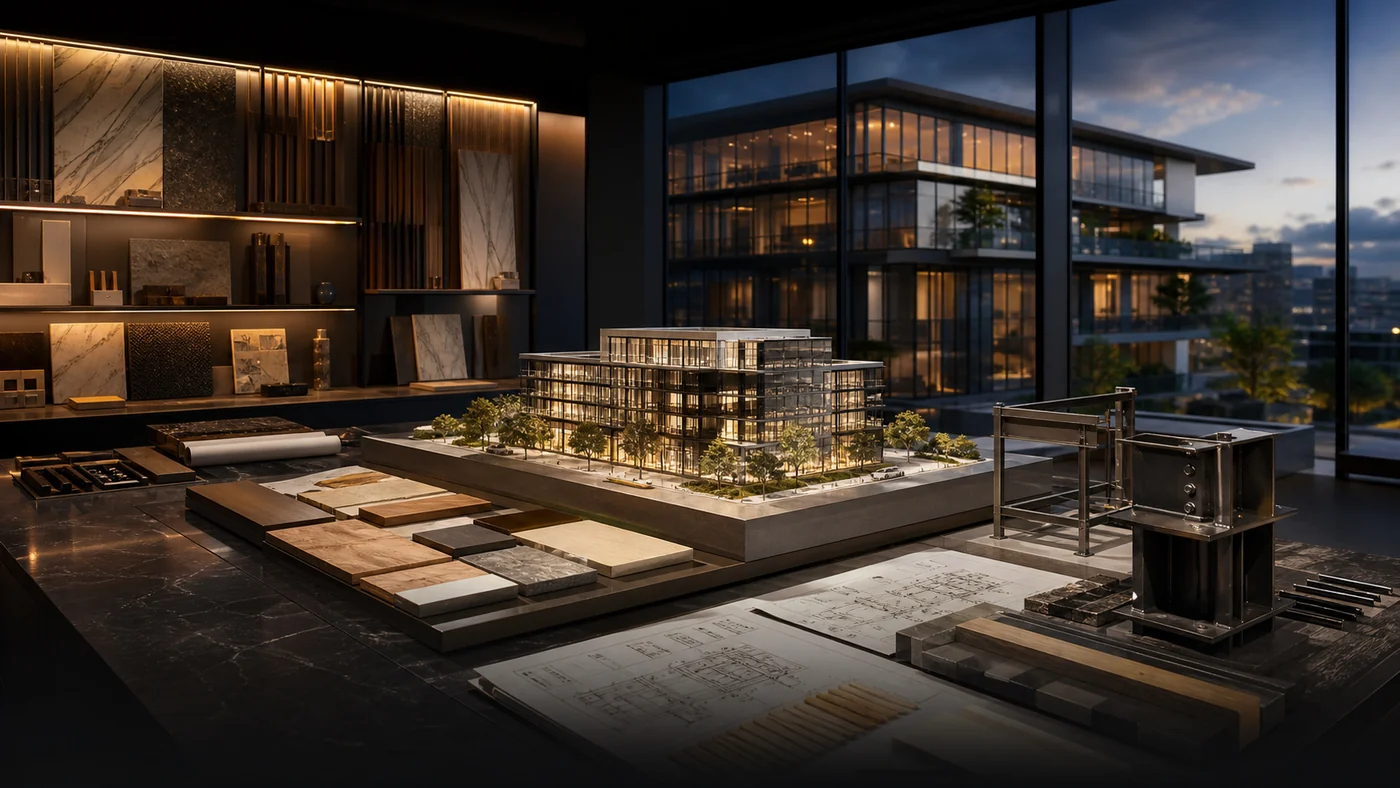 Integrated construction, interior, real estate, and fabrication planning